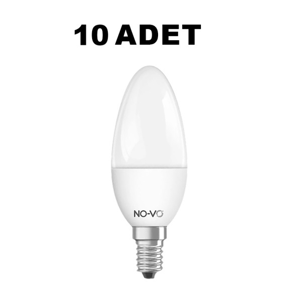 NO-VO 7w Led Ampul 10'lu Paket - Beyaz Işık