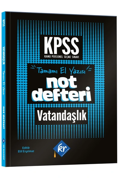 2026 Önlisans - Lise KPSS Vatandaşlık Konu Anlatımlı Not Defteri KR Akademi Yayınları - 1