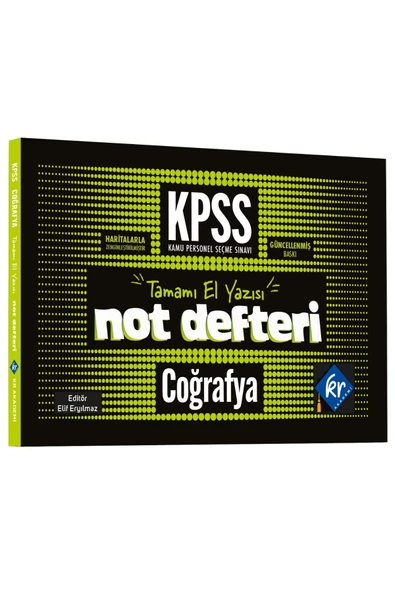 2026 Önlisans- Lise KPSS Coğrafya Konu Anlatımlı Not Defteri KR Akademi Yayınları