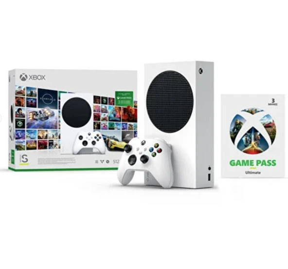 Microsoft Xbox S Seri 512GB 3 Ay Gamepass Ultimate (Microsoft Türkiye Garantili)