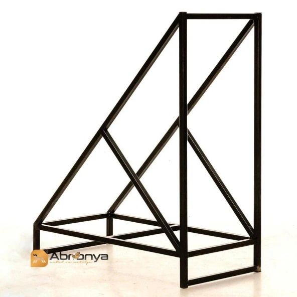 Soba Yanına Odunluk Odun Kovası Metal Odunluk Şömine Yanına Odunluk - 3