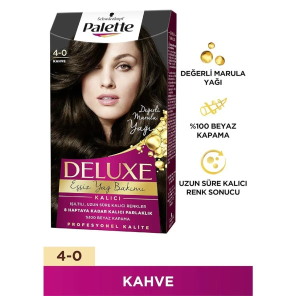 Palette Deluxe Set 4-0 Kahve Saç Boyası