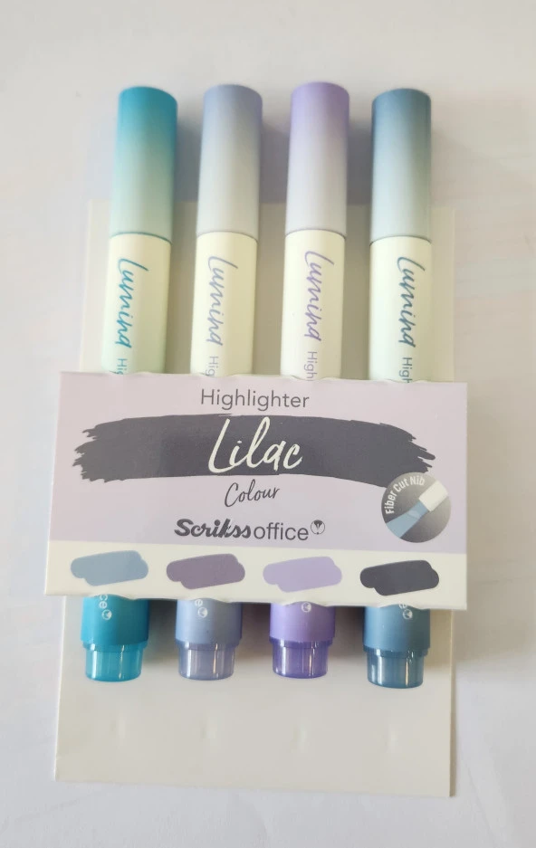Scrikss Lumina Lilac Fosforlu Kalem 4'lü Set - 3