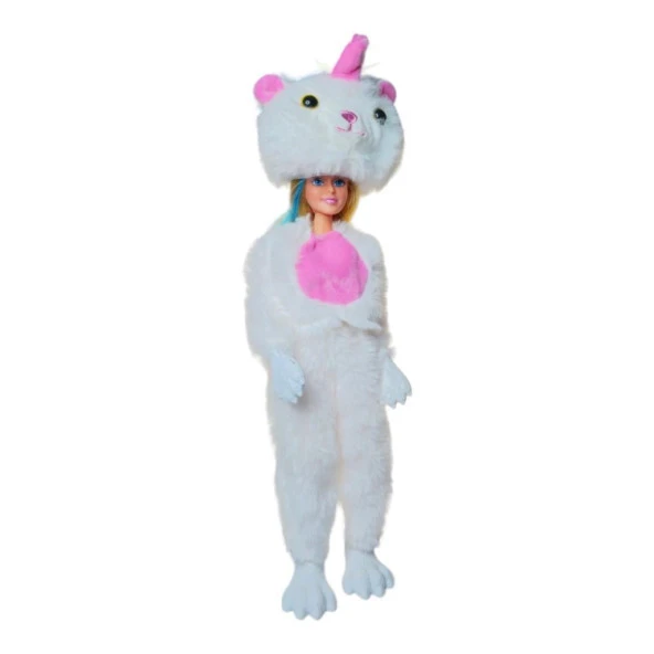 Vardem Change Oyuncak Beyaz Unicorn Aksesuarlı 30 Cm Bebek 66841 - 2