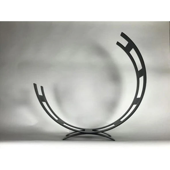 Şömine Odunluk Kova Ay Şeklinde Dış Mekan Odunluk - 2