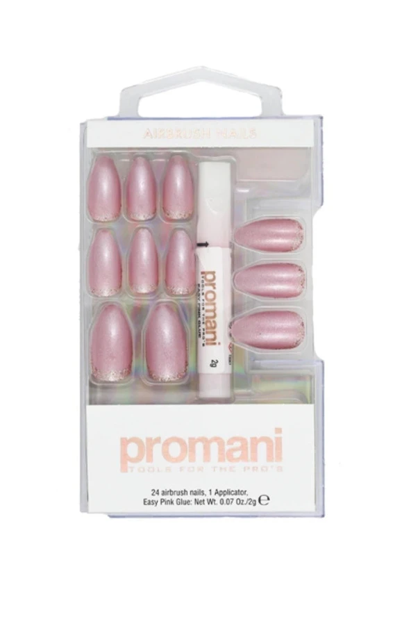 PROMANİ CONTOUR PEARL PINK TAKMA TIRNAK KİTİ