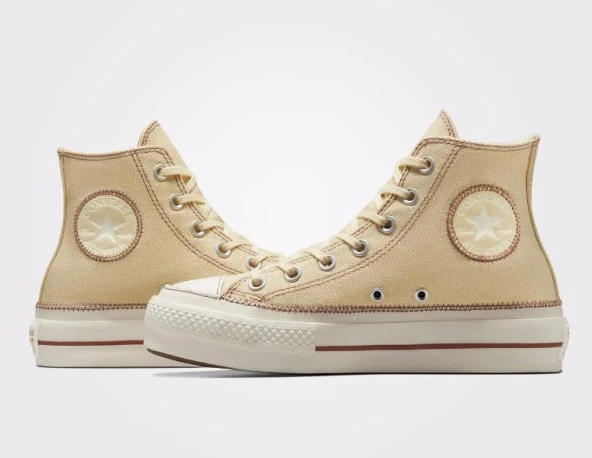 Converse Chuck Taylor All Star Platform Sarı Günlük Spor Ayakkabı - 2