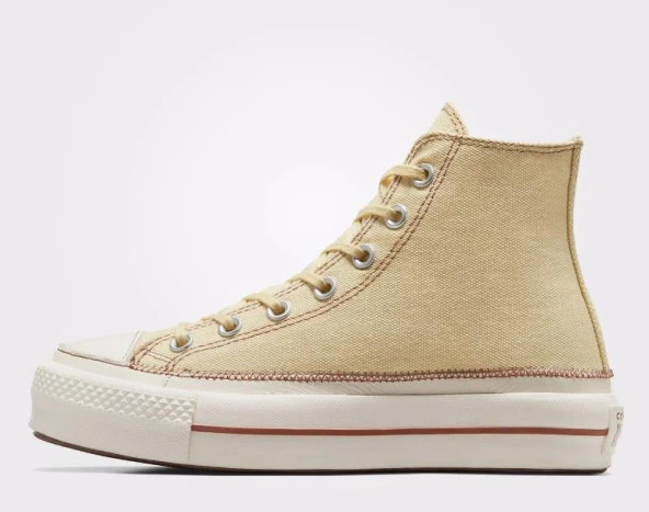 Converse Chuck Taylor All Star Platform Sarı Günlük Spor Ayakkabı - 6