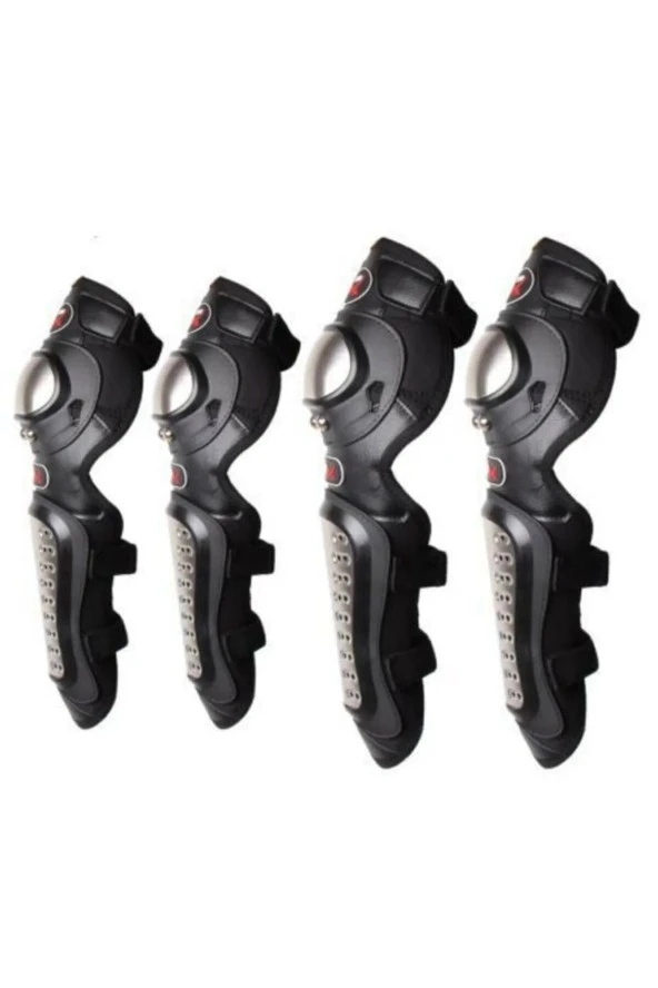 Europe Standart Titanyum Lüx Mafsallı Dizlik Dirseklik Set Rahat Bacak Kol Koruma Knee Pad 1966 - 2