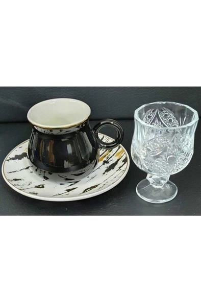 Mithra Life 6 lı Kristal Kahve Yanı Bardak MIT1016 - 2