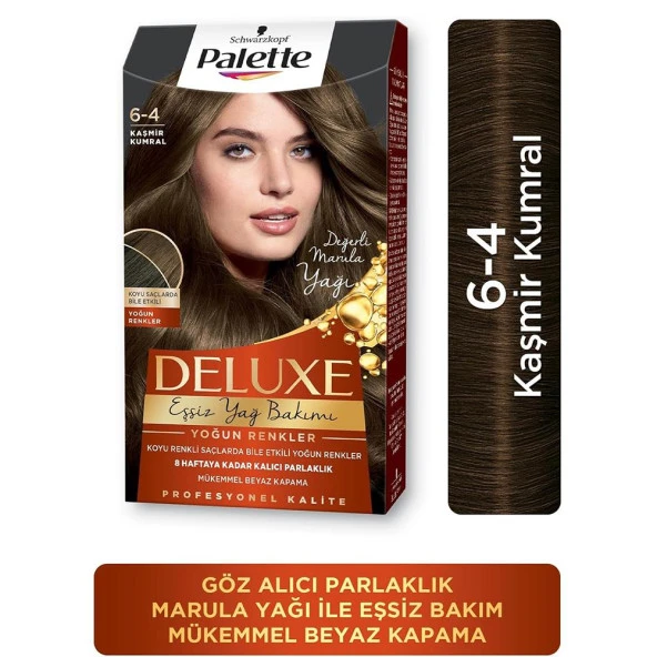 Palette Deluxe Set 6-4 Kaşmir Kumral Saç Boyası