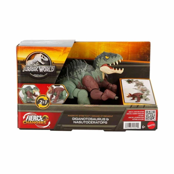 Jurassic World Değişim Serisi Çifte Tehlike Büyük Dinozor Figürleri (Karışık Model 1 Adet) - 6