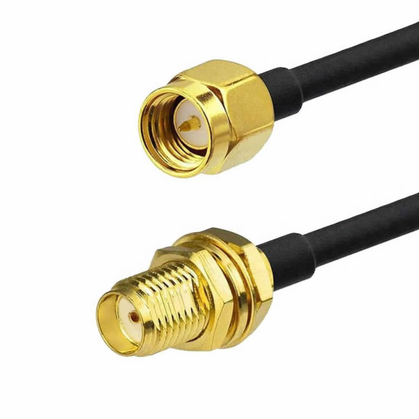 RG174 50 ohm Koaksiyel SMA Erkek Dişi 10 Metre Kablo RF Sinyal Uzatma Kablosu 0-6Ghz Koeksiyel - 3