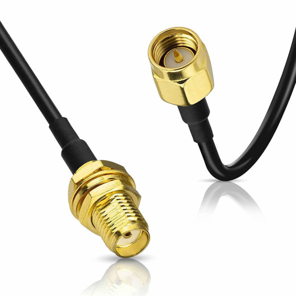 RG174 50 ohm Koaksiyel SMA Erkek Dişi 10 Metre Kablo RF Sinyal Uzatma Kablosu 0-6Ghz Koeksiyel - 8
