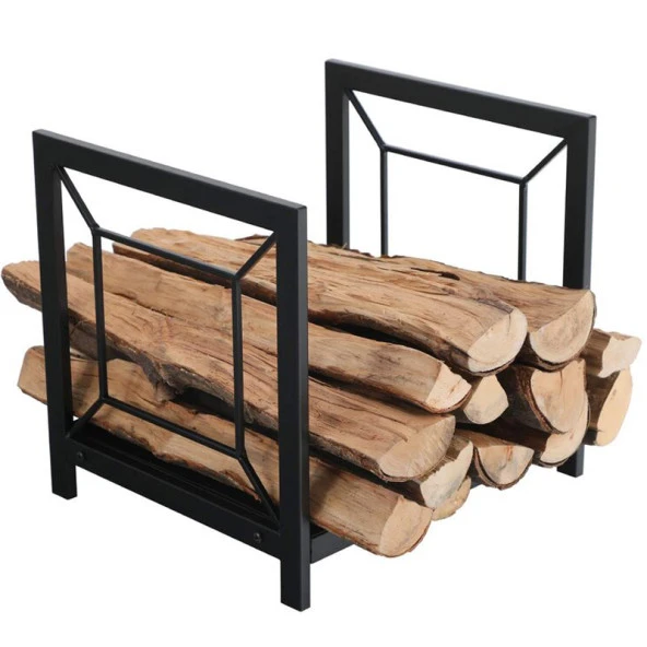 Odun Koymak İçin Sepet Şömine Yanı Metal Odunluk - 3