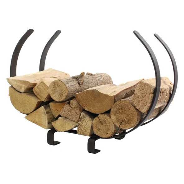 Şömine Odunu Taşıma Sepeti Metal Odunluk - 2