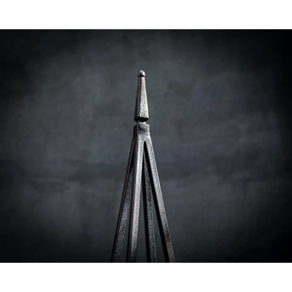 Odun Koyma Rafı Üçgen Tasarım Dış Mekan Odunluk - Resim 5