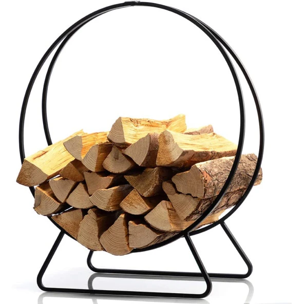 Ferforje Şömine Odunluğu Şömine Yanı Odun Sehpası - Resim 3