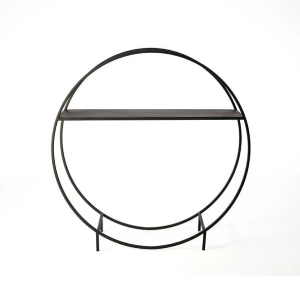 Odun Kovası Yuvarlak Tasarım Metal Odunluk - 4