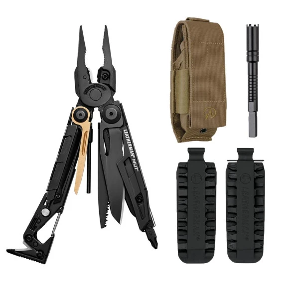 Leatherman Mut Black Multi Tool Set (Kahverengi Molle Kılıf)