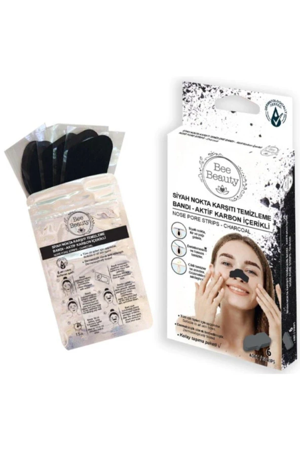 Aktif Karbon Siyah Nokta Bandı 6'lı - 2