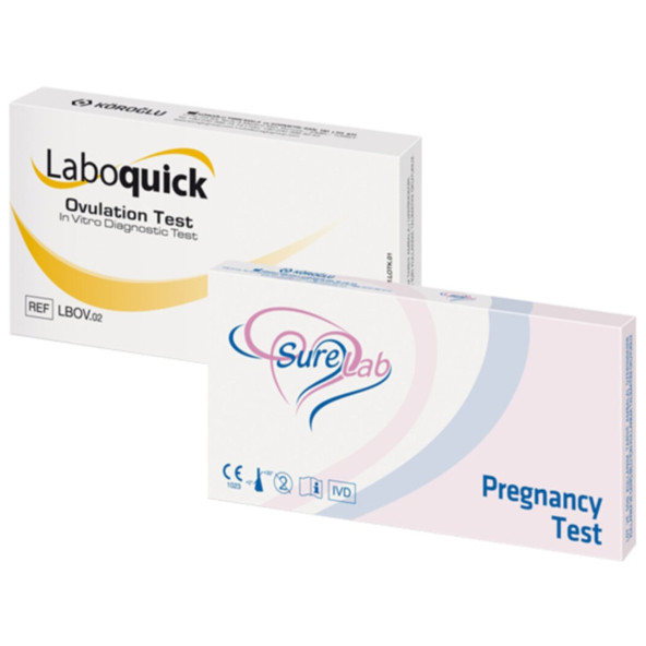 Laboquick 32 Adet Ovulasyon + 3 Surelab Gebelik Testi