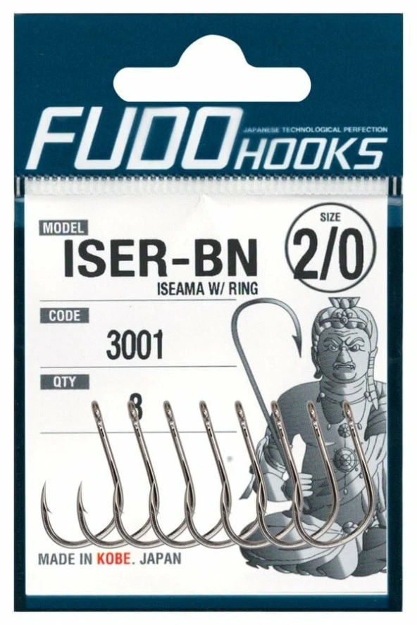 FUDO 3000 ISEAMA W/RING #2/0 NIKEL 10P