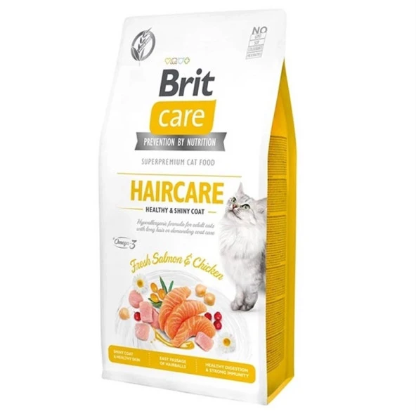 BritCare Deri ve Tüy Sağlığı hair care Tahılsız Kedi Maması 7kg