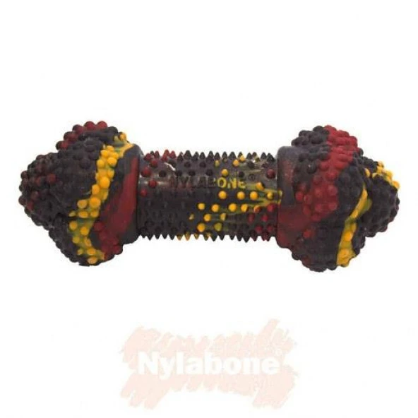 Nylabone Domuz Pastırması ve Cheeseburger Aromalı Köpek Çiğneme Kemiği S - 2