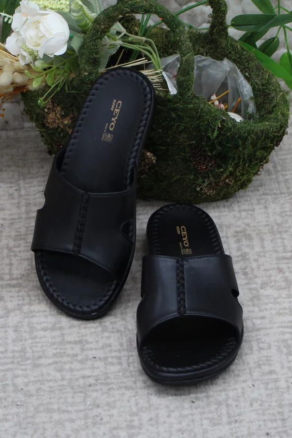 Ceyo 9200-3 Siyah Ortopedik Rahat Kadın Terlik - Resim 6