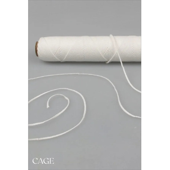 Mumlanmış Mum Fitili 20 Metre ( Mum Yapım Malzemesi ) - Candle Wick