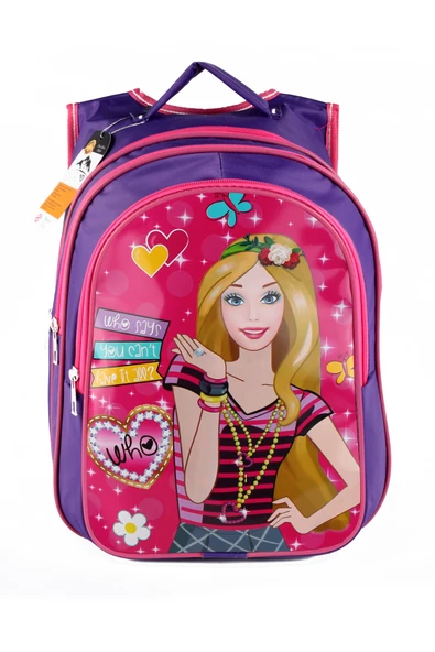 Lugmo Ortaokul İlkokul Çantası ve Beslenme Çantası 3 Cepli Pedli Mor - 3