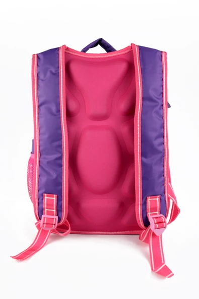 Lugmo Ortaokul İlkokul Çantası ve Beslenme Çantası 3 Cepli Pedli Mor - 5