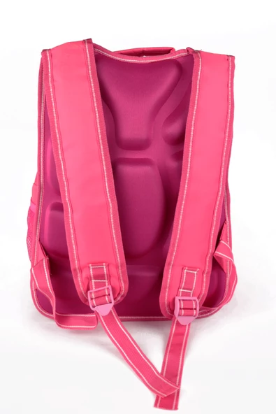 Lugmo Ortaokul İlkokul Çantası ve Beslenme Çantası 3 Cepli Pedli Elsa Pembe - 5