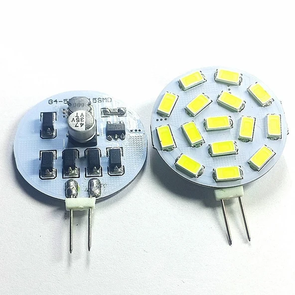 AMPUL PCB BEYAZ GEÇMELİ 3 W-12 VOLT G4