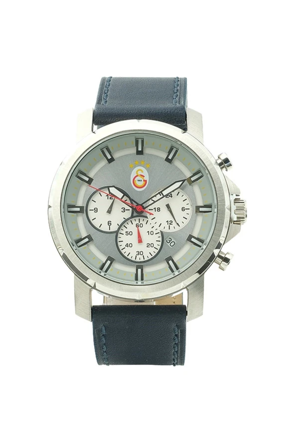 Galatasaray Orijinal Deri Kordonlu Multifonksiyonel Kol Saati Hediyelik Ahşap Kutulu - 2