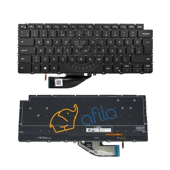 Dell Vostro 5490 Notebook Klavyesi Işıklı Siyah TR