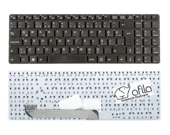 Casper Nirvana CLB.2830-2L05B-G Notebook Klavyesi - Siyah - TR - 2