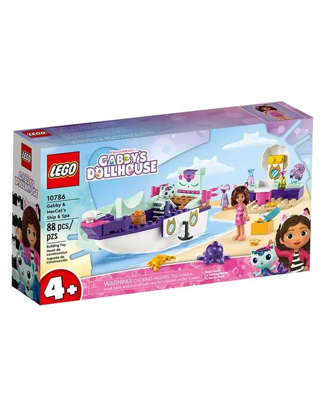 Lego Gabbys Dollhouse Gabby ve Süslü Kedinin Gemisi ve Spa 10786