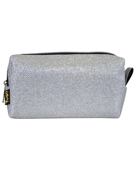 Yuga Makyaj Çantası Simli Gümüş