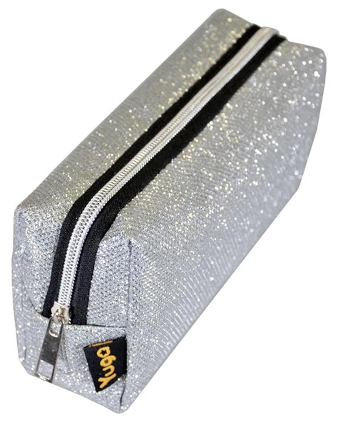 Yuga Makyaj Çantası Simli Gümüş - 4