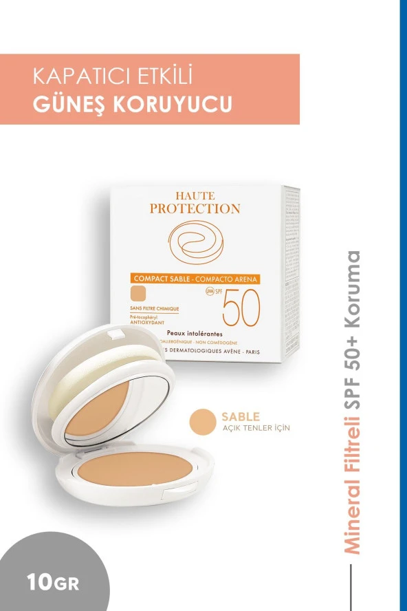 Avene Compact Teinte Sable Güneş Koruyucu Etkili Kapatıcı Kompakt 10g