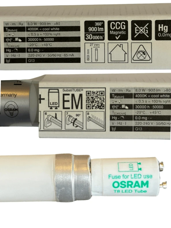Osram Substitube 8W 840 4000K (Günışığı) G13 Duylu Led Floresan (2 Adet) - 3