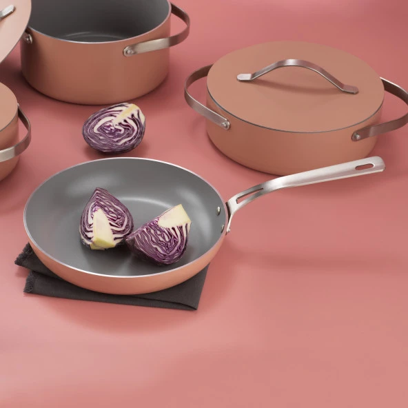 Schafer Moonlight Seramik Tencere Seti 7 Parça-Rosegold - 3
