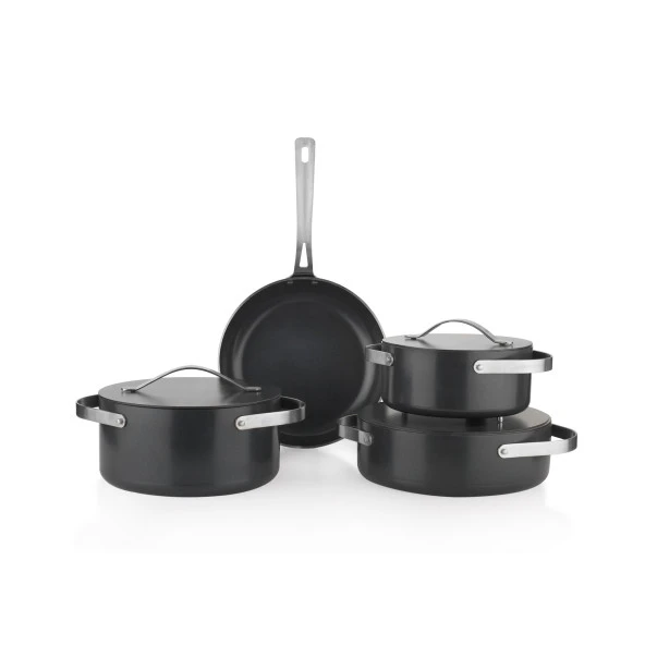 Schafer Moonlight Seramik Tencere Seti 7 Parça-Siyah - 7