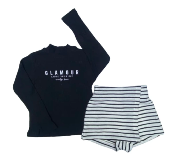 uğurböceğiçocuk Glamour Baskılı Kız Çocuk Takım 23320 - 4