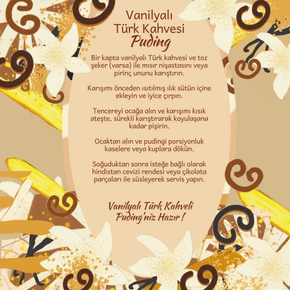 Mim and More Vanilyalı Türk Kahvesi Vanilya Aromalı Türk Kahvesi 150 Gr - 4
