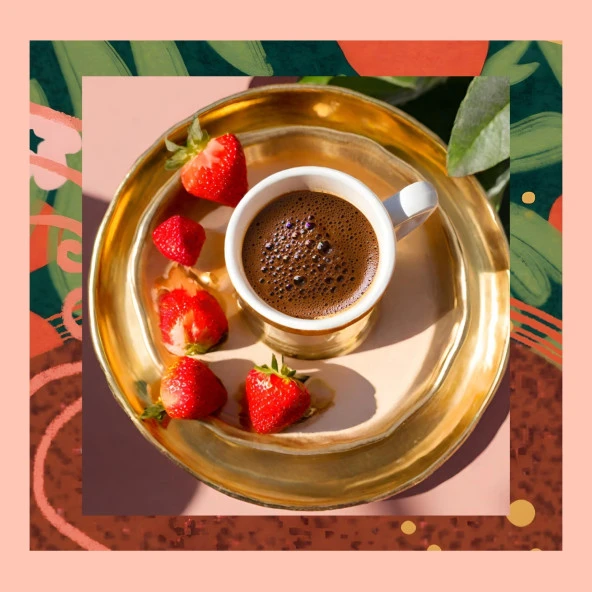 Mim and More Çilekli Türk Kahvesi Çilek Aromalı Türk Kahvesi 150 Gr - 3