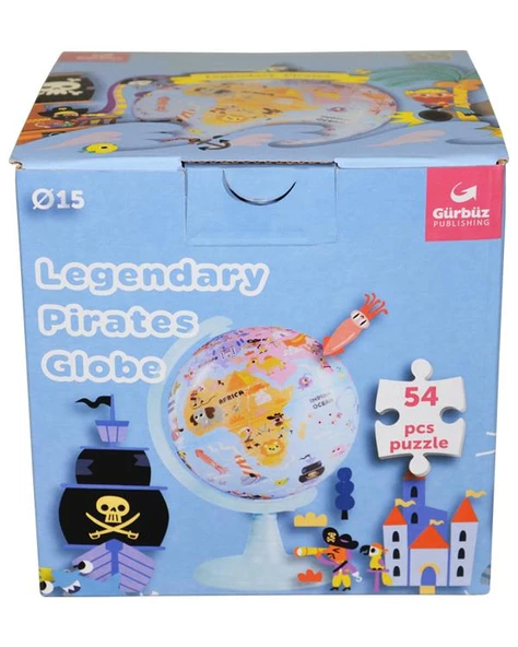 Gürbüz Legendary Prates Küre 15 cm ve 54 Parça Puzzle