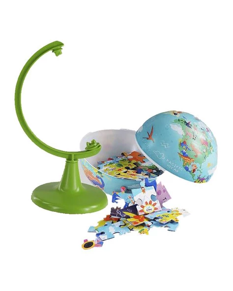 Gürbüz Dino World Küre 15 cm ve 54 Parça Puzzle - 3